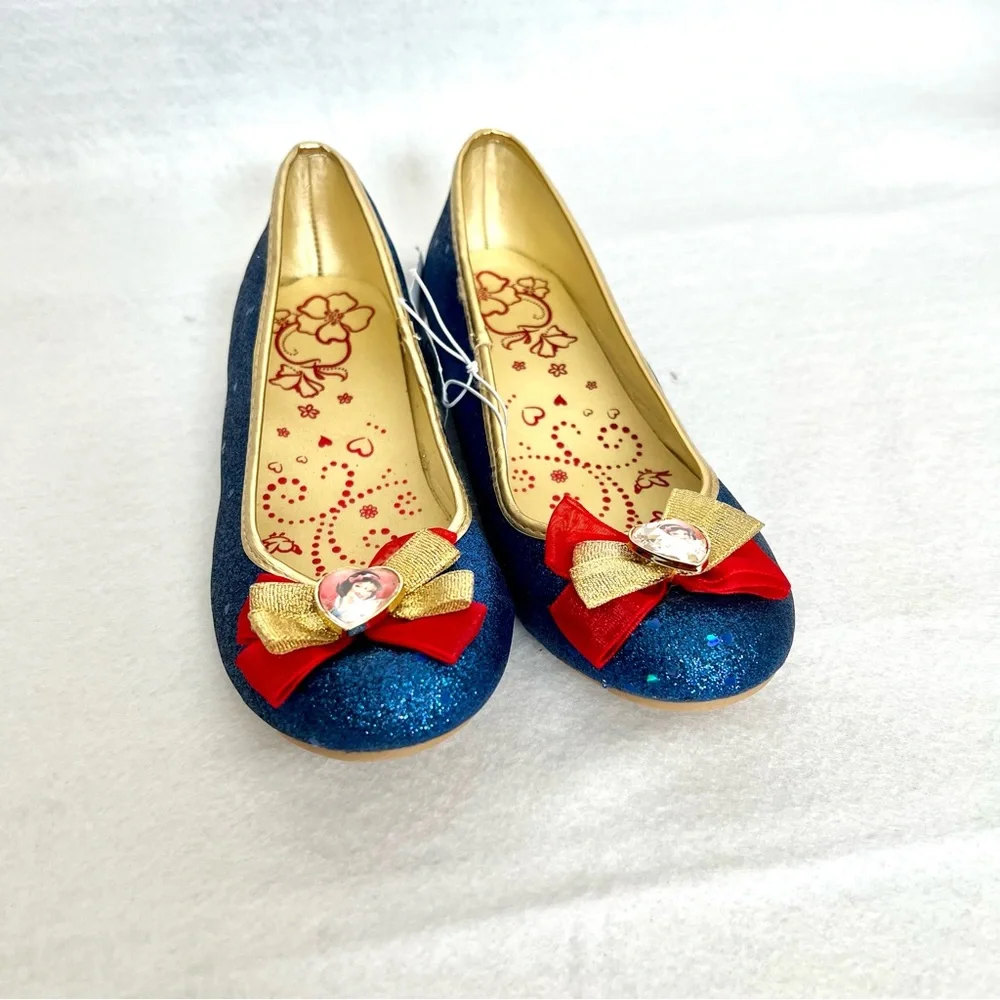 NWT Disney Snow White Sparkly Costume Shoes - Little Girls 2/3 Youth - Picture 4 of 8